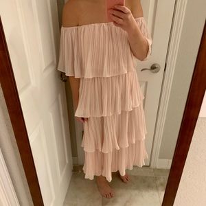 Fab’rik pink tiered dress